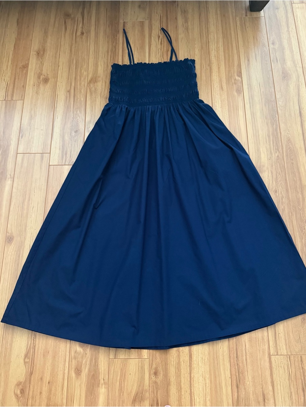 LOFT Navy Midi Dress